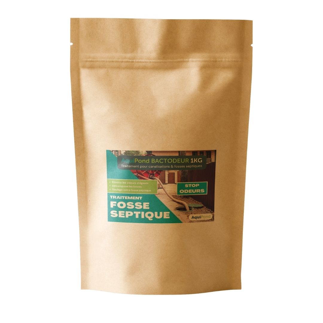 Aquipond Bactodeur 1KG - Neutralise les odeurs d'égouts & améliore votre fosse septique