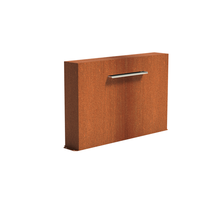 Foudebassin.com Lame d'eau Mur avec lame d'eau 60CM en acier corten (avec pompe) - 150 x 100 x 25CM VCM2.4.600