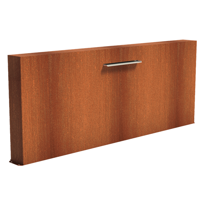 Foudebassin.com Lame d'eau Mur avec lame d'eau 60CM en acier corten (avec pompe) - 300 x 120 x 25CM VCM2.1.600