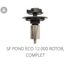 Superfish A. SF POND ECO 12000 ROTOR COMPLET Pièces détachées pour Pond Eco 12000 07070265