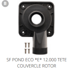 Superfish B. SF POND ECO *E* 12000 TETE COUVERCLE ROTOR Pièces détachées pour Pond Eco Plus E 12000 07070478