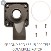 Superfish B. SF POND ECO *E* 15000 TETE COUVERCLE ROTOR Pièces détachées pour Pond Eco Plus E 15000 07070480