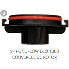 Superfish B.  SF PONDFLOW ECO 1000 COUVERCLE DE ROTOR Pièces détachées pour Pond Flow Eco 1000 07060325