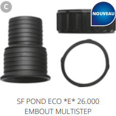 Superfish C. SF POND ECO *E* 26000 EMBOUT MULTISTEP Pièces détachées pour Pond Eco Plus E 26000 07070309