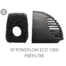 Superfish C. SF PONDFLOW ECO 1000 PRÉFILTRE Pièces détachées pour Pond Flow Eco 1000 07060345