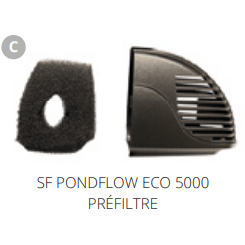 Superfish C.  SF PONDFLOW ECO 5000 PRÉFILTRE Pièces détachées pour Pond Flow Eco 5000 07060357