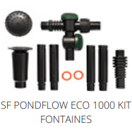 Superfish D. SF PONDFLOW ECO 1000 KIT FONTAINES Pièces détachées pour Pond Flow Eco 1000 07060365