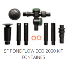 Superfish D. SF PONDFLOW ECO 2000 KIT FONTAINES Pièces détachées pour Pond Flow Eco 2000 07060370