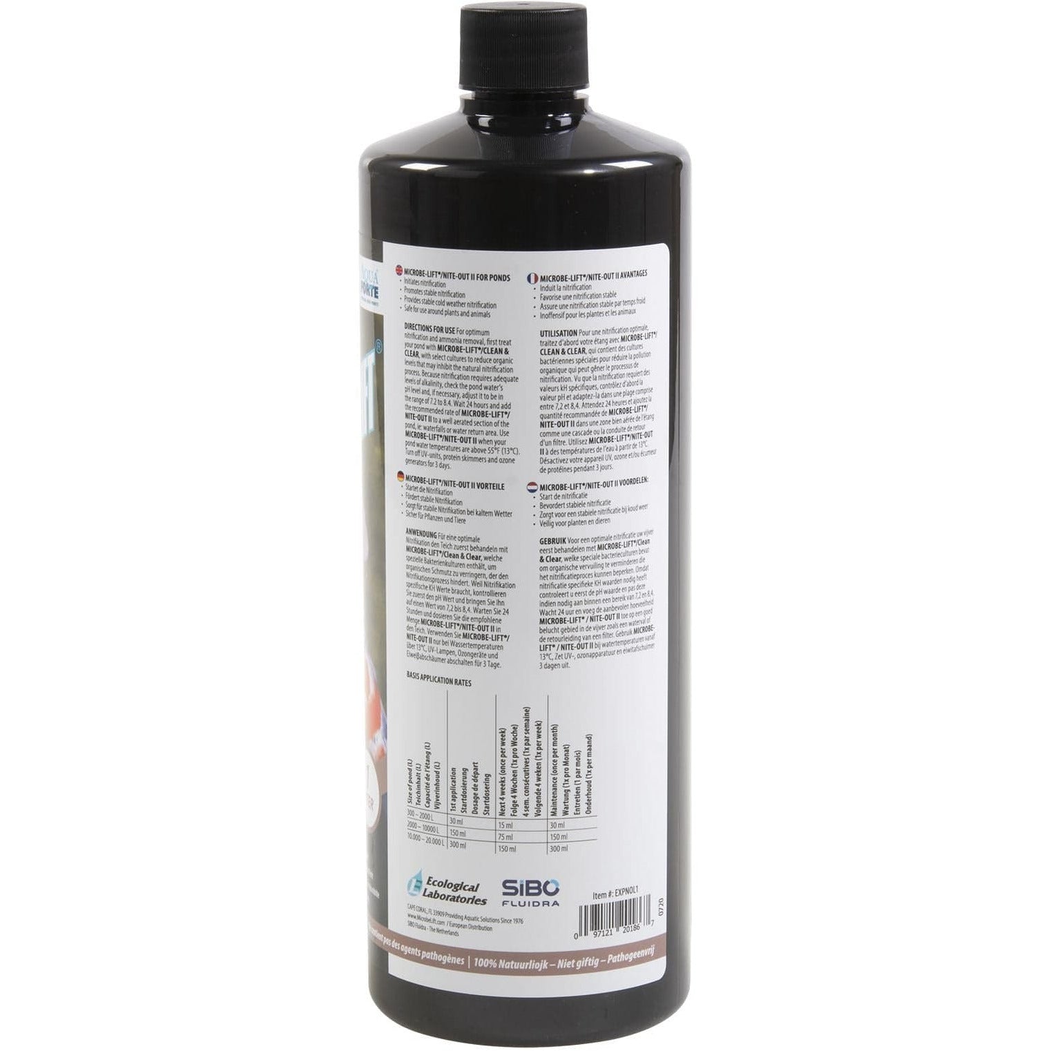 Aquaforte Traitements de l'eau Microbe-Lift Nite-out 1 litre 97121201867 SC766