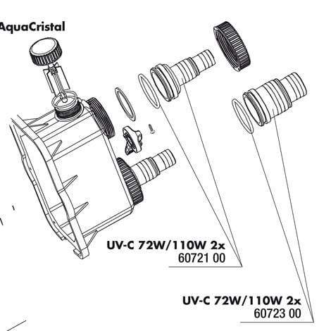 JBL Without Descri JBL Douilles UV-C 72/110W 1" (2x) * 4014162607218 6072100