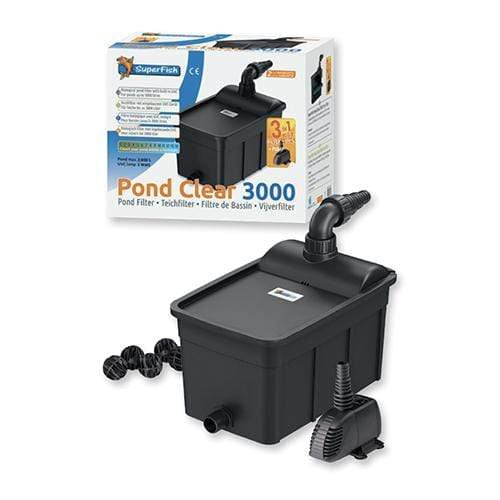 Superfish Filtres pour étang SuperFish Pond Clear 3000 Kit - Filtre biologique avec UVC & pompe ECO 1000 / UV5W 58876987