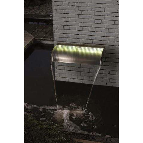 Ubbink Lames d'eau NEVADA LED 60 - cascade - Inox 304, transfo 230VAC/12VAC-50Hz, 35 leds blanc, incl. connecteur 1" - LED : 240 Lumen, EEK A+, 4w - H13 x 60 x 33 cm 8711465121095 1312109